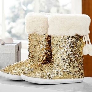 🌸New🌸 Pottery Barn Teen Sequin Booties 5/6 & 7/8